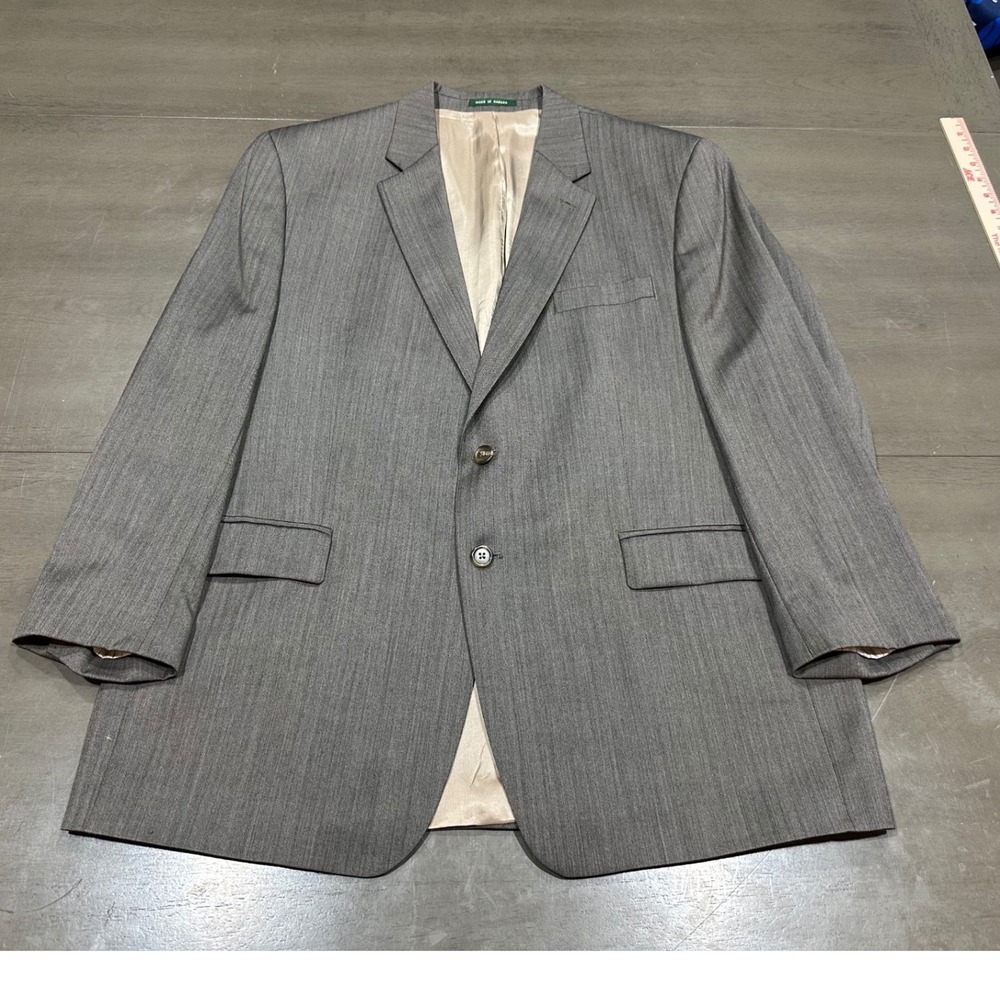 Lauren Ralph Lauren Mens 46R Grey Herringbone 100% Wool Blazer Sport Coat Canada